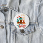 Boekenleesliefhebbers weekend ronde button 7,6 cm (In situ)