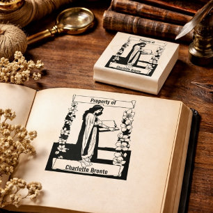 Boekenlegerex libris-stempel rubberstempel