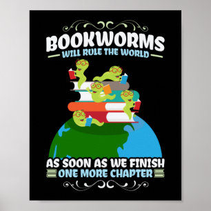 Boekenlezers zullen de wereld besturen poster