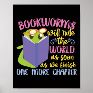 Boekenlezers zullen de wereld besturen poster