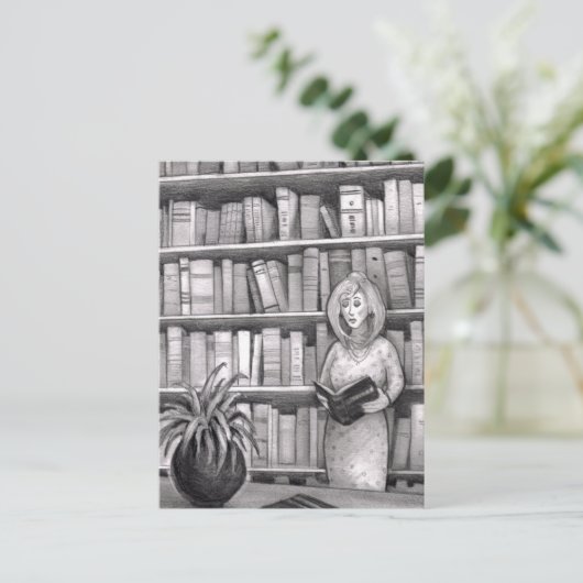 Boekenlezing Briefkaart (Staand voorkant)