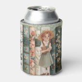 boekenliefhebber | Anne van Green Gables | Bloemen Blikjeskoeler (Blikje Voorkant)