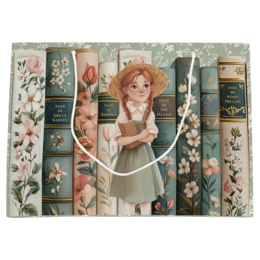 boekenliefhebber | Anne van Green Gables | Bloemen Groot Cadeauzakje (Voorkant)