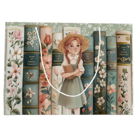 boekenliefhebber | Anne van Green Gables | Bloemen Groot Cadeauzakje (Achterkant)