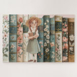 boekenliefhebber | Anne van Green Gables | Bloemen Legpuzzel<br><div class="desc">Deze schattige puzzel heeft decoratieve bloemenboeken die allemaal in de rij staan. De stekels op de boeken hebben alle boeken uit de Anne of Green Gables-serie van LM Montgomery.</div>