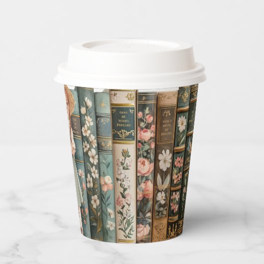 boekenliefhebber | Anne van Green Gables | Bloemen Papieren Bekers (Links)