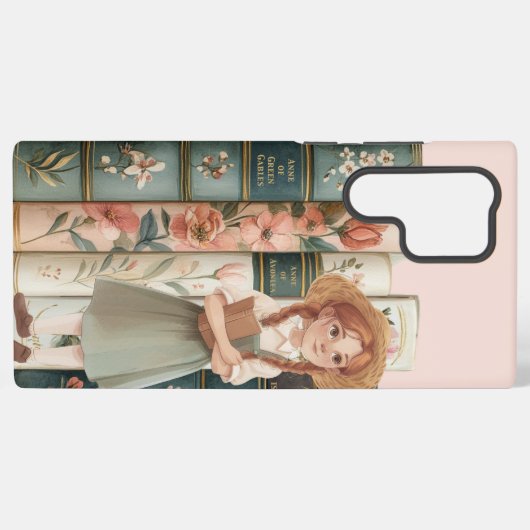 boekenliefhebber | Anne van Green Gables | Bloemen Samsung Galaxy Hoesje (Achterkant horizontaal)