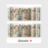 boekenliefhebber | Anne van Green Gables | Bloemen Sticker (Vel)