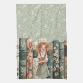 boekenliefhebber | Anne van Green Gables | Bloemen Theedoek (Verticaal)