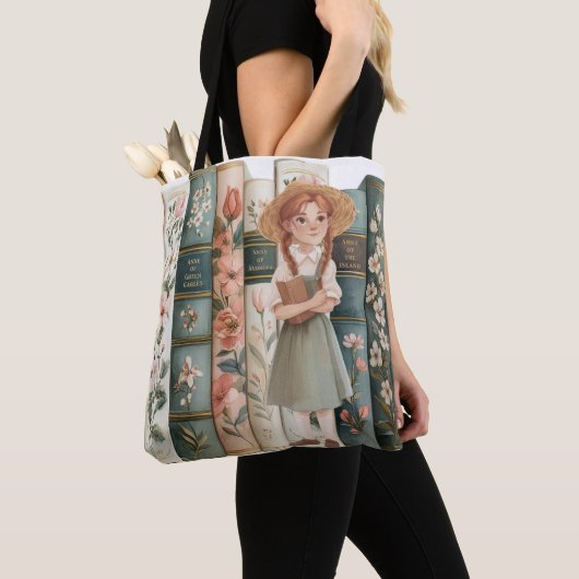 boekenliefhebber | Anne van Green Gables | Bloemen Tote Bag (Dichtbij)