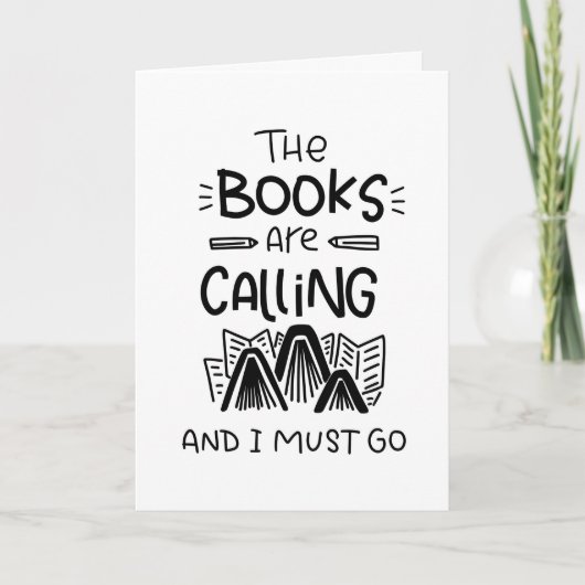 Boekenliefhebber, Boekenwurm, Leesofferte Wenskaar Kaart (Voorkant)
