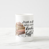 Boekenliefhebber Bone China Mok (Voorkant)
