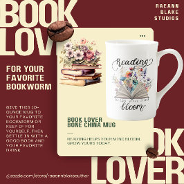 Boekenliefhebber Bone China Mok