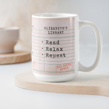 Boekenliefhebber Bookish Bookworm  Library Kaart