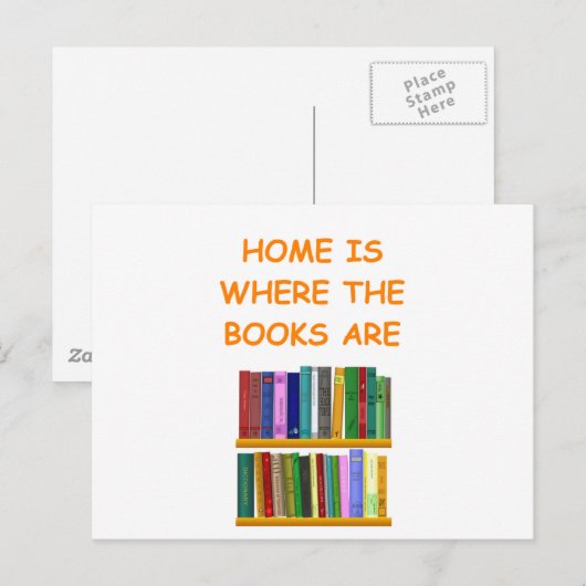 boekenliefhebber briefkaart (Voorkant / Achterkant)