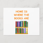 boekenliefhebber briefkaart (Voorkant)