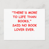 boekenliefhebber briefkaart (Voorkant)