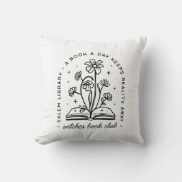 Boekenliefhebber club heks academia esthetisch kussen