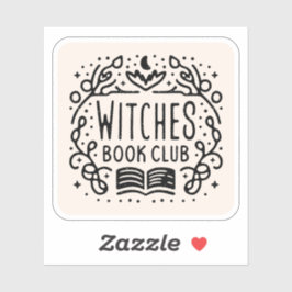 Boekenliefhebber club heks academia esthetisch sticker