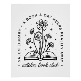 Boekenliefhebber club heksenmeisjes squad esthetis perfect poster