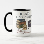 Boekenliefhebber Coffee Cup | literaire gift Mok (Links)