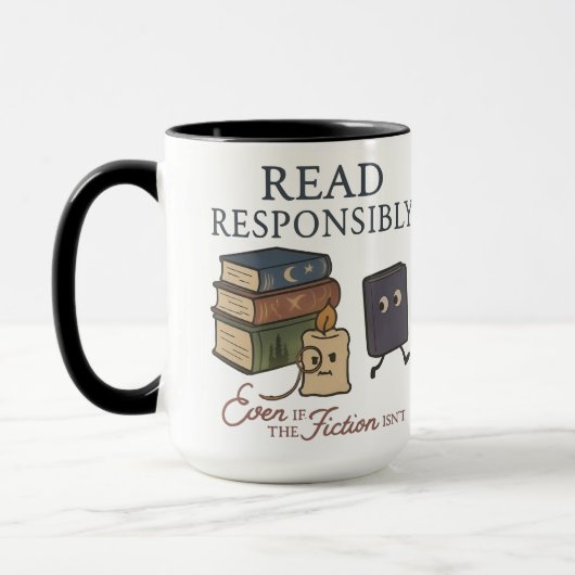 Boekenliefhebber Coffee Cup | literaire gift Mok (Links)