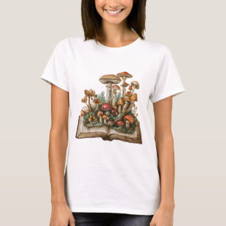 Boekenliefhebber Fantasy Mushroom Adventure T-shirt