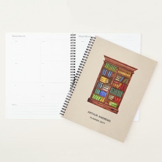 Boekenliefhebber Gepersonaliseerde Planner | bibli (Display)
