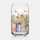 Boekenliefhebber gepersonaliseerde wrap blikvorm glas (Achterkant)