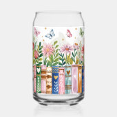 Boekenliefhebber gepersonaliseerde wrap blikvorm glas (Links)