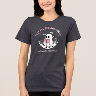 Boekenliefhebber Ghost Halloween Tri-Blend Shirt
