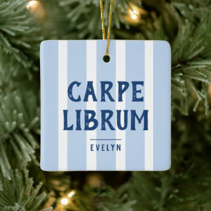Boekenliefhebber Grappige Spreuk Carpe Librum Op M Keramisch Ornament