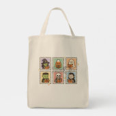 Boekenliefhebber Halloween Tote Bag (Achterkant)