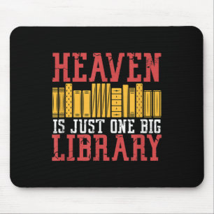 Boekenliefhebber Heaven is slechts één grote grafi Muismat