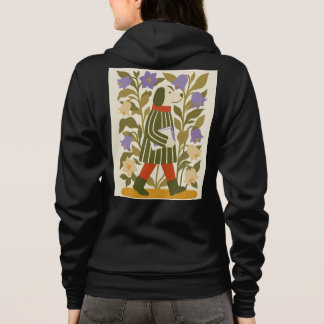 Boekenliefhebber Hond Hoodie Campanula