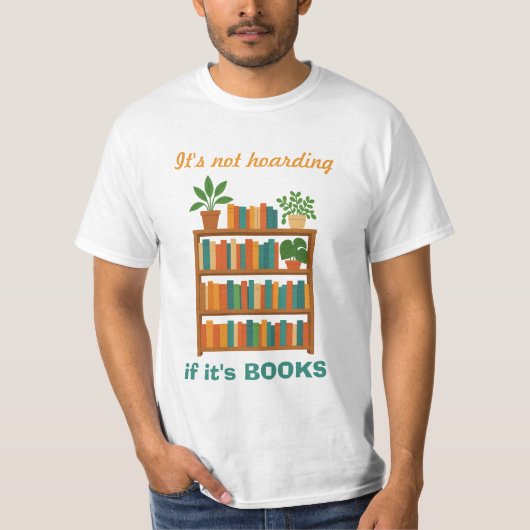 Boekenliefhebber Humorous T-shirt (Voorkant)