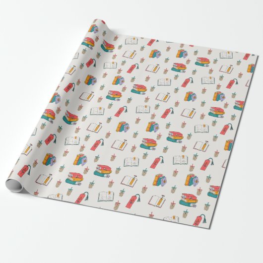 Boekenliefhebber Inpakpapier (Uitgerold)