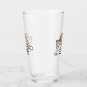 Boekenliefhebber Kattenillustratie - Opgerold & Ge Glas (Rechts)