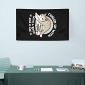 Boekenliefhebber Kattenillustratie - Opgerold & Ge Spandoek (Beurs)