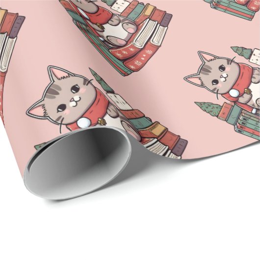 Boekenliefhebber Kattenliefhebber Cadeaupapier (Rol Hoek)