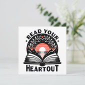 Boekenliefhebber Lees Je Hart Uit Boekennerd (Staand voorkant)