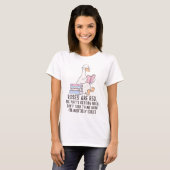 Boekenliefhebber Leest Gans T-shirt (Voorkant volledig)