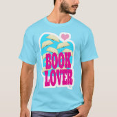 Boekenliefhebber Leuk lezen Logo Art T-shirt (Voorkant)