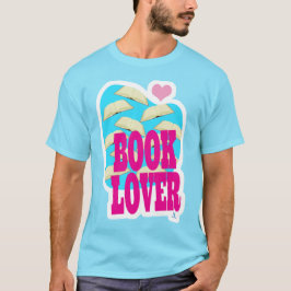 Boekenliefhebber Leuk lezen Logo Art T-shirt