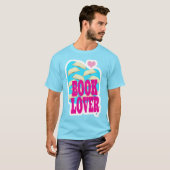 Boekenliefhebber Leuk lezen Logo Art T-shirt (Voorkant volledig)