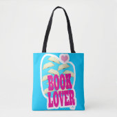 Boekenliefhebber lezen Bold Art Logo Gezegde Tote Bag (Voorkant)