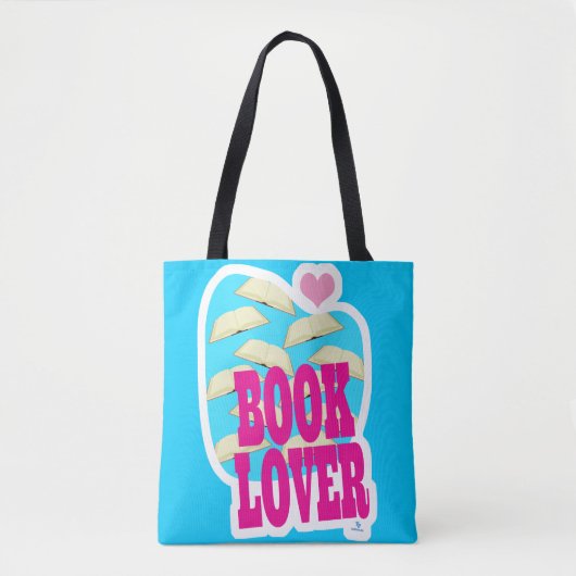 Boekenliefhebber lezen Bold Art Logo Gezegde Tote Bag (Voorkant)
