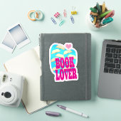 Boekenliefhebber lezen Cool Art Logo Gezegde Sticker (iPad Cover)