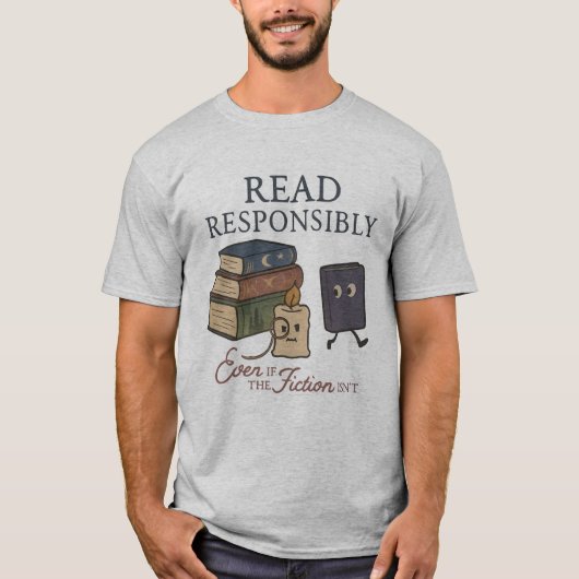 Boekenliefhebber Mannen | literair T-shirt (Voorkant)