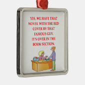 boekenliefhebber metalen ornament (Rechts)